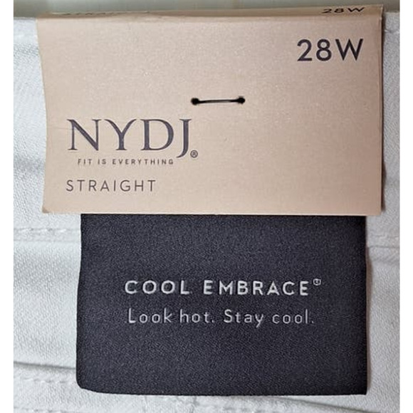 Nydj Not Your Daughter's Jeans Women 28W White Marilyn Straight Denim Jeans NEW! - Picture 7 of 11